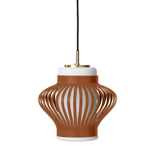 Warm Nordic Opal Lamella Taklampa Rostig Röd