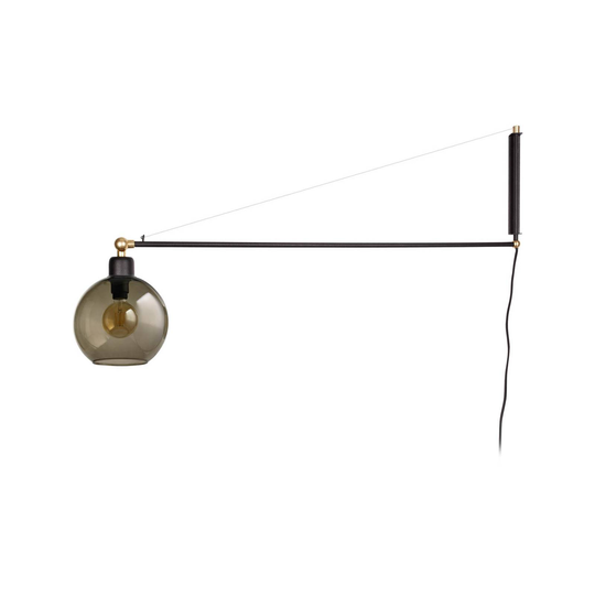 Vägglampa Crane med kabel och utskjutande arm