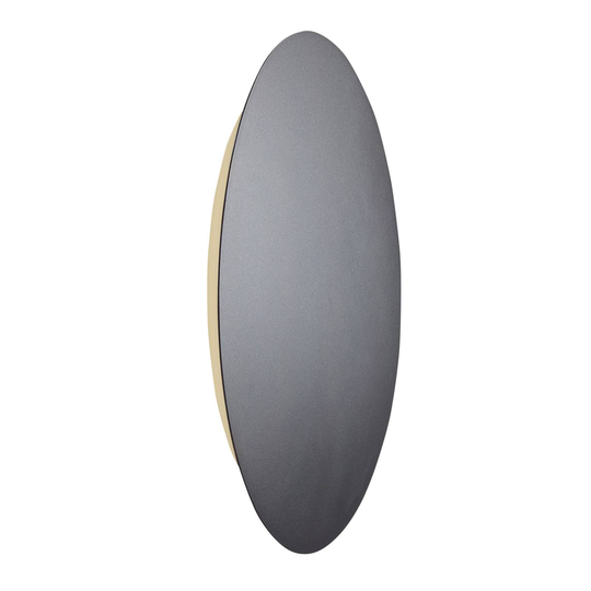 Escale Blade LED-vägglampa, antracit, Ø 79 cm