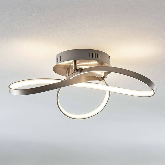 Modernt formad LED-taklampa Saliha