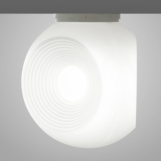 Fabbian Eyes - vit glas-taklampa