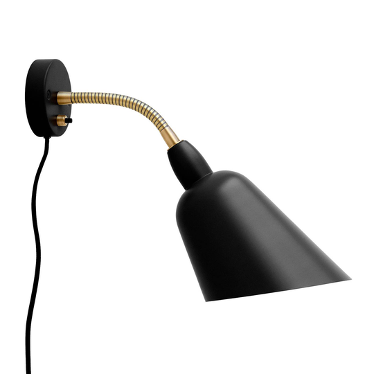 &Tradition Bellevue AJ9 vägglampa svart/mässing