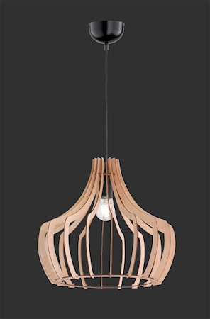 Wood Taklampa 44 cm E27 Natur