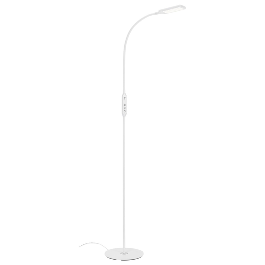 LED-golvlampa 1296-016 med fjärrkontroll, vit