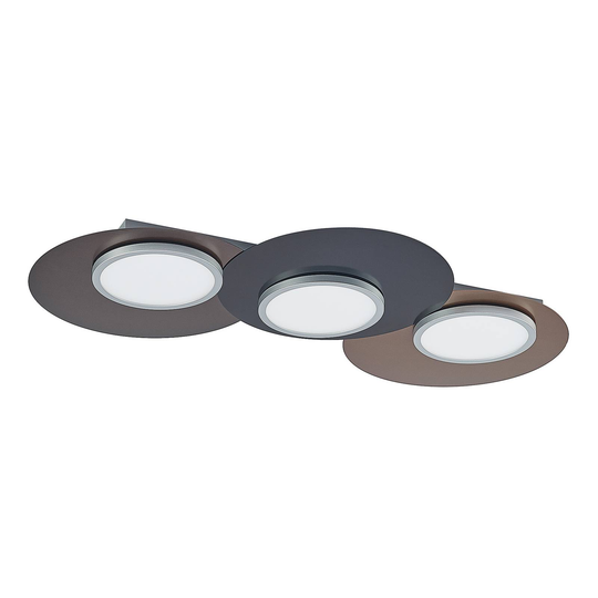 Lindby Enavi LED-vägglampa, 3 lampor