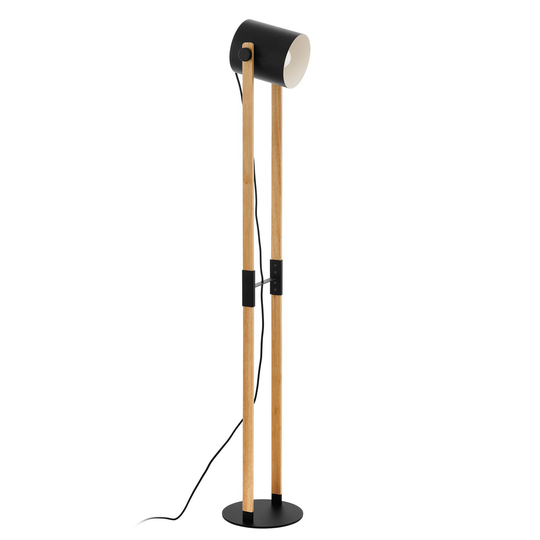 Golvlampa Hornwood med trästativ