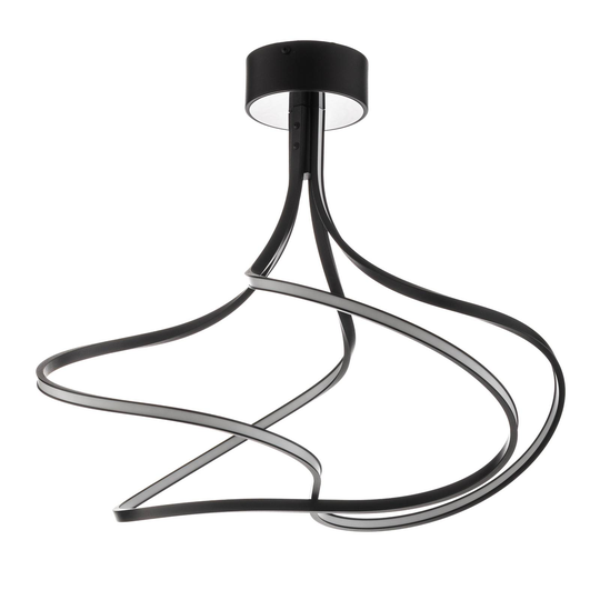 LED-taklampa Lungo svart, höjd 42 cm