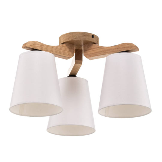 Taklampa LW741162, ek/vit, 3 lampor