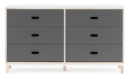 Kabino 6 drawers byrå – Grå