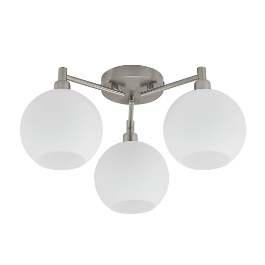 Lindby Jemissa taklampa, 3 lampor, opal