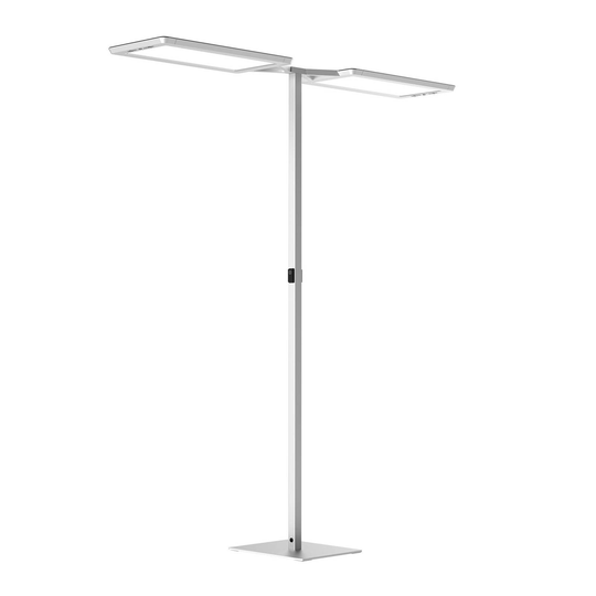 LED-golvlampa Yara.double 4 000 K BT, LTX, silver
