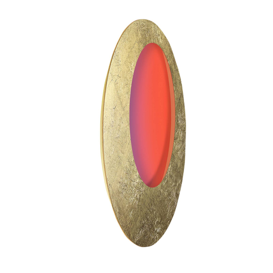 Escale Blade Open LED-vägglampa RGBW guld Ø95cm