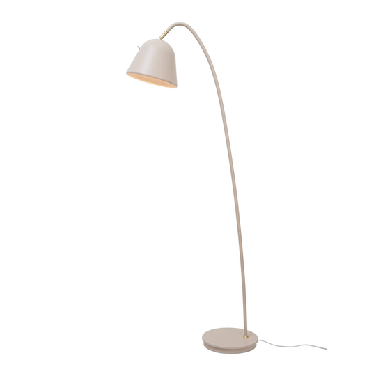 Golvlampa Fleur med rörlig skärm