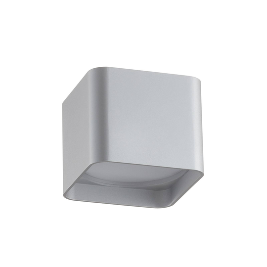 Helestra Dora LED-taklampa kantig, silver matt