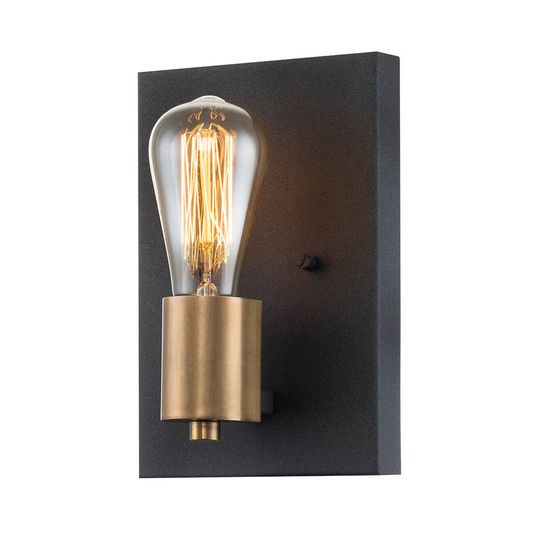 Vägglampa Silas, svart, 1 lampa, 15x22,5 cm