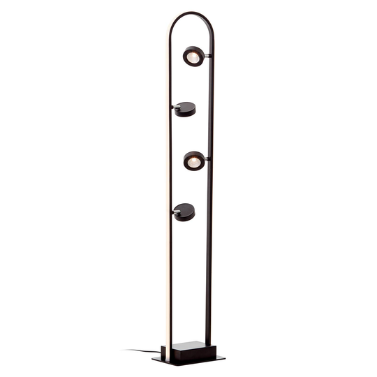 LED-golvlampa Nebeker, 4 lampor