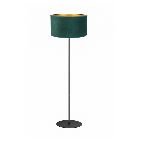 Golvlampa Golden Roller mörkgrön/guld