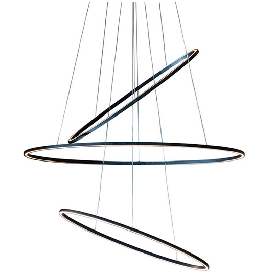 Nemo Ellisse Triple Taklampa Svart/ Vit 2700K