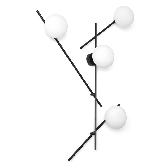 Vägglampa Mikado, rörlig, 4 lampor