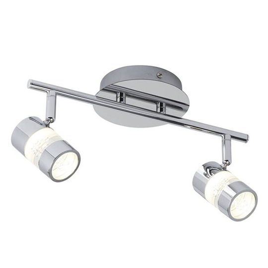 LED-takspotlight Bubbles, IP44, 2 lampor