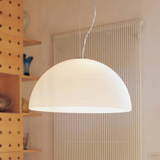 Oluce Sonora - opalglashänglampa, 50 cm