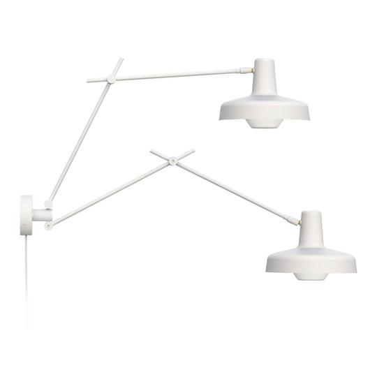 GRUPA Arigato vägglampa 2 lampor 70 cm vit