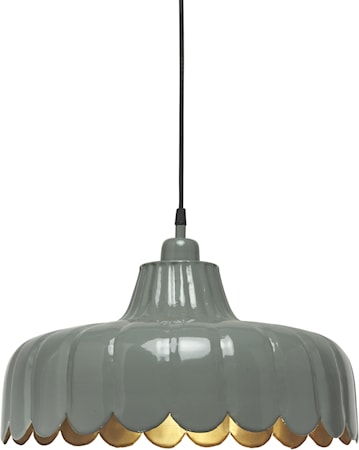 Wells Taklampa Grön/Guld 43cm