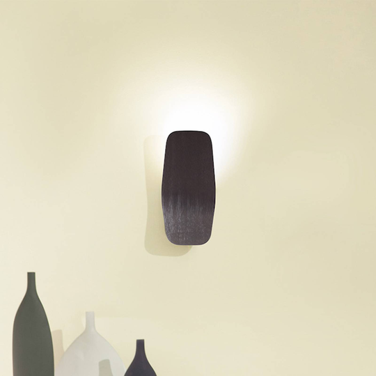 Casablanca Ashiya LED-vägguplight, titansvart
