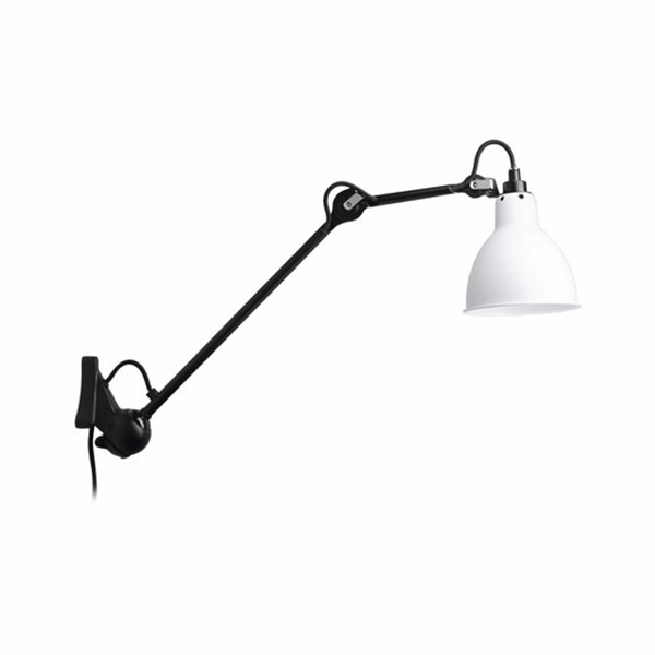 Lampe Gras N222 Vägglampa Matt Svart & Vit