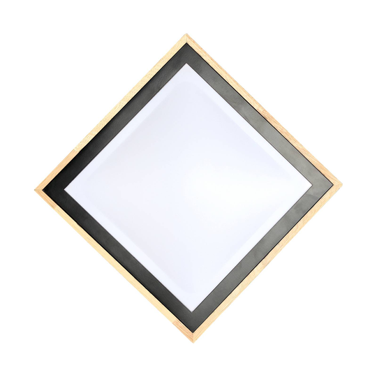 LED-taklampa Solstar kantig 28,5 x 28,5 cm