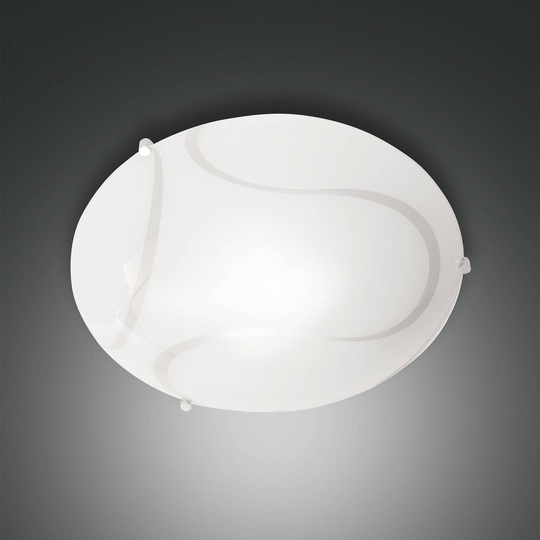 Taklampa Magma av glas, 40 cm