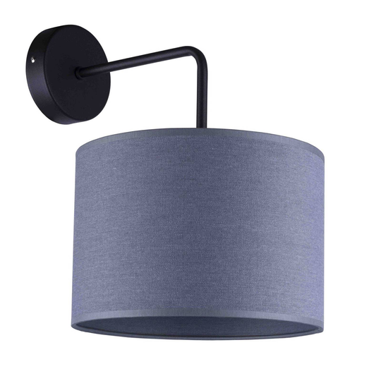 Vägglampa Alice med arm, grå