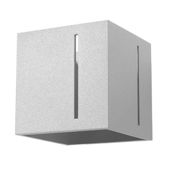 Vägglampa Topic up/down av aluminium, grå