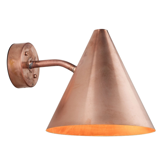 Tratten Vägglampa, Rå koppar
