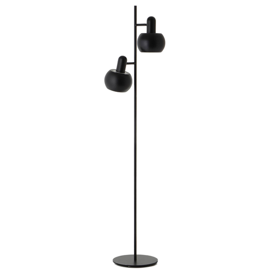 FRANDSEN BF20 golvlampa 2 lampor matt svart