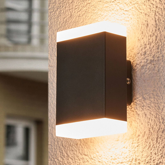 Tidlös LED-vägglampa Aya för utomhusbruk - IP44