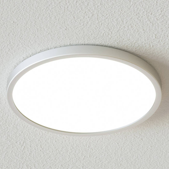 Rund LED-taklampa Solvie i silver