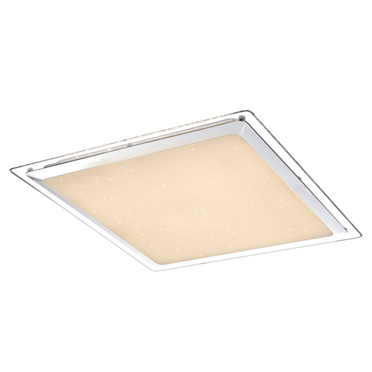LED-taklampa Rena, fjärrkontroll, kvadratisk