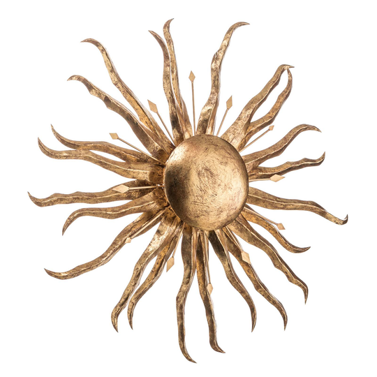 Fascinerande vägglampa SONNE GOLD GIGANTE