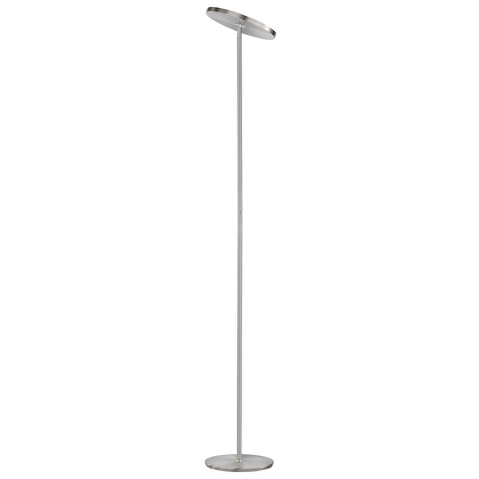 LED-golvlampa Fabi av metall, dimbar, nickel