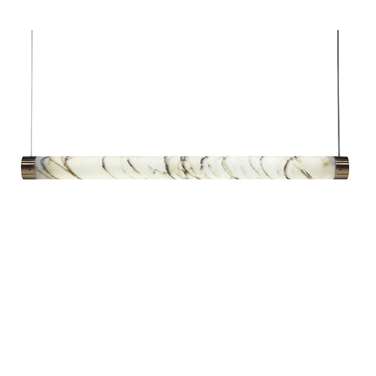 Lee Broom Tube Taklampa Carrara Marmor/Mässing