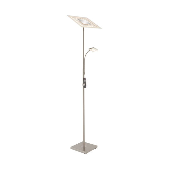 LED-uplight-golvlampa 1341-022 nickel dim CCT 24 W