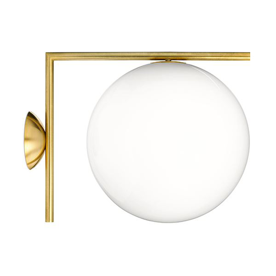 Flos IC C/W 2 Vägglampa Mässing