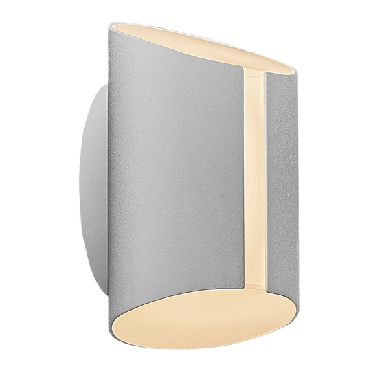 LED-utomhusvägglampa Grip, CCT Smart Home, vit