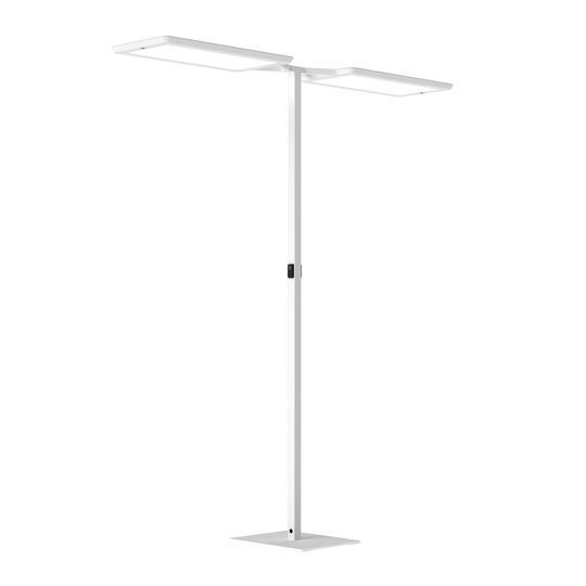 LED-golvlampa Yara.double 4 000 K BT, PIR, vit