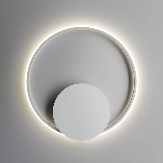 Fabbian Olympic LED-vägglampa 3 000 K Ø60cm vit