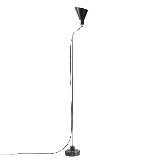 TATO Alzabile Golvlampa Mangan/Krom & Granit Grå Marmor