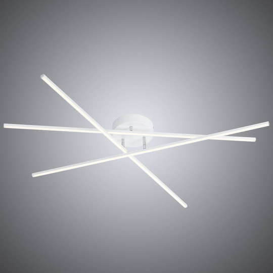 Vit LED-taklampa Tiriac med switchdim-funktion