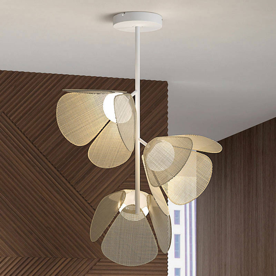 Bover Mod PF/73/3L LED-taklampa, naturfiber