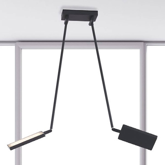 LED-taklampa Book, svart